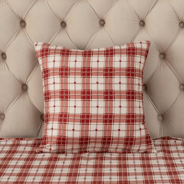 Husa pentru perna din microfibra TARTAN HEART 45x45 cm, colorat