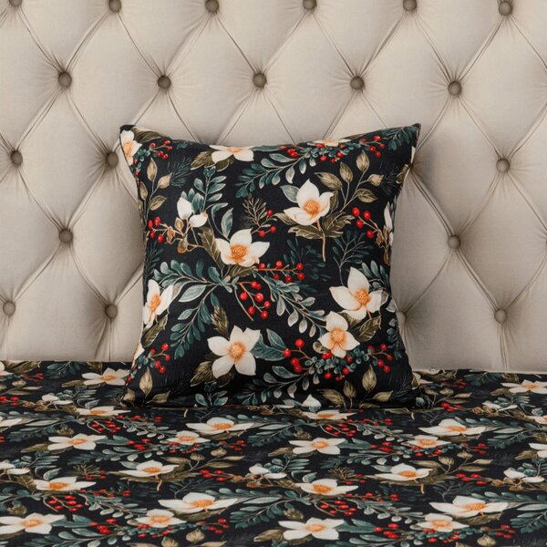 Husa pentru perna din microfibra WINTER MAGNOLIA 45x45 cm, colorat