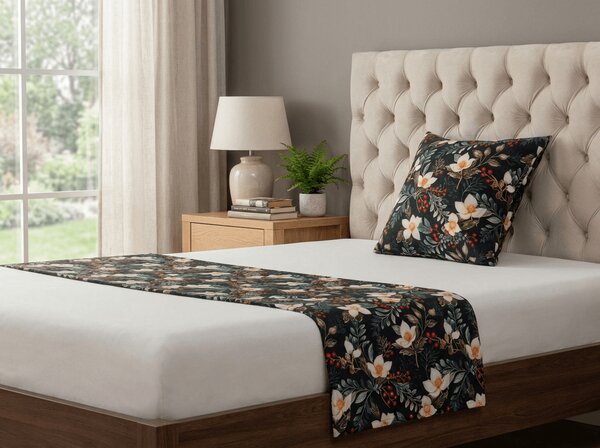 Husa pentru perna din microfibra WINTER MAGNOLIA 45x45 cm, colorat