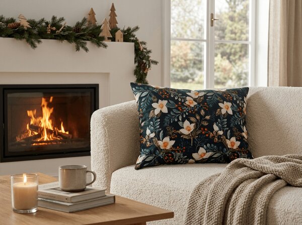 Husa de perna din microfibra WINTER MAGNOLIA 50x70 cm, colorat