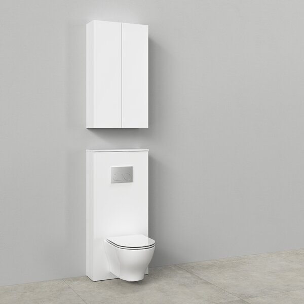 Cersanit Milagros construcția cadru 56x22.2x120 cm laterala pe picioare alb S1026-035