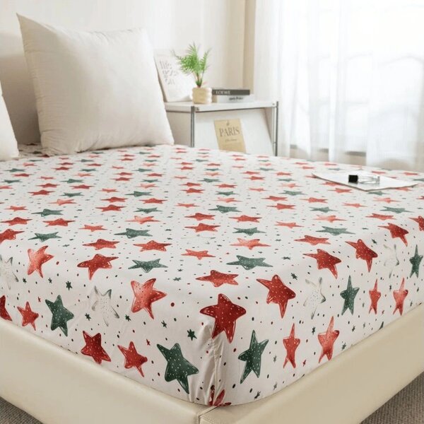 Cearsaf din microfibra COLORFUL STARS colorat 90x200 cm