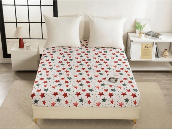 Cearsaf din microfibra COLORFUL STARS colorat 90x200 cm
