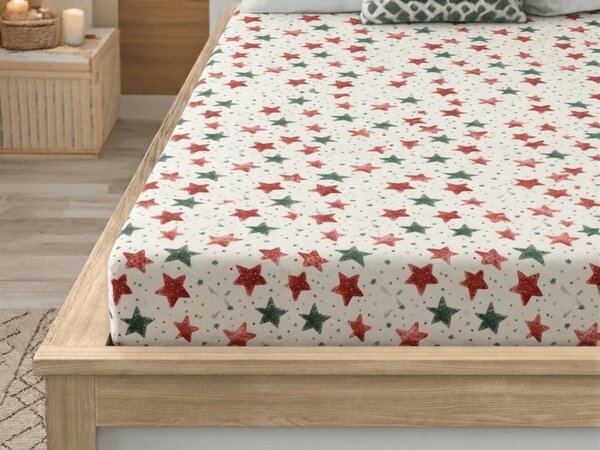 Cearsaf din microfibra COLORFUL STARS colorat 90x200 cm