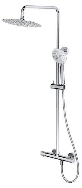 Cersanit Zen set de duș perete cu termostat cu duș de ploaie crom S951-782