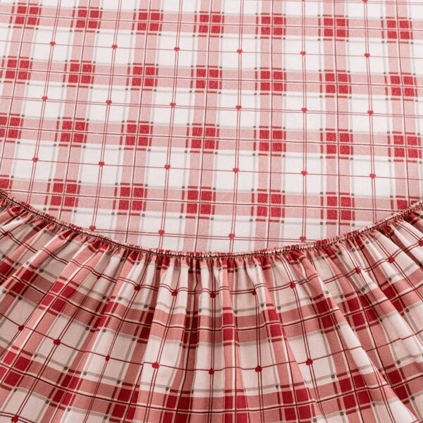 Cearsaf din microfibra TARTAN HEART colorat 90x200 cm