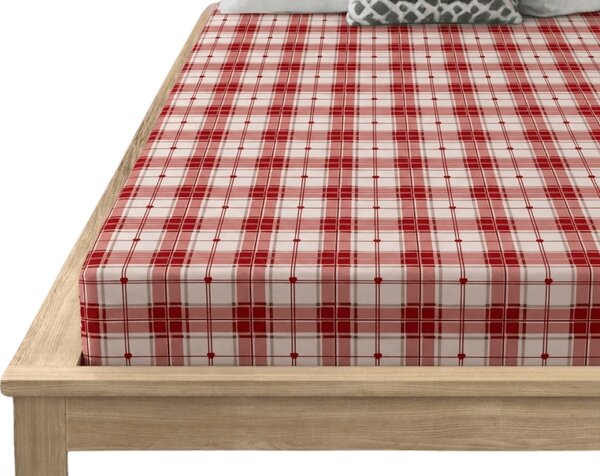 Cearsaf din microfibra TARTAN HEART colorat 90x200 cm