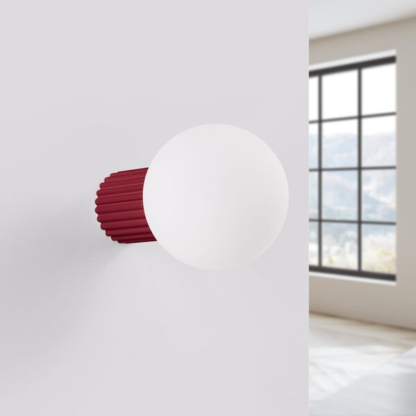 Sollux Lighting Halo lampă de perete 1x8 W alb-burgundia SL.1747