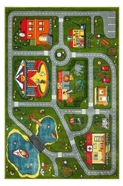 Covor Kolibri 11061-130 Oras cu Drumuri Selectează mărime: 300 X 400