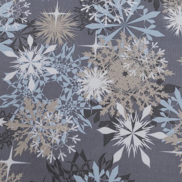 Cearsaf din microfibra SNOWFLAKE modrosede 90x200 cm