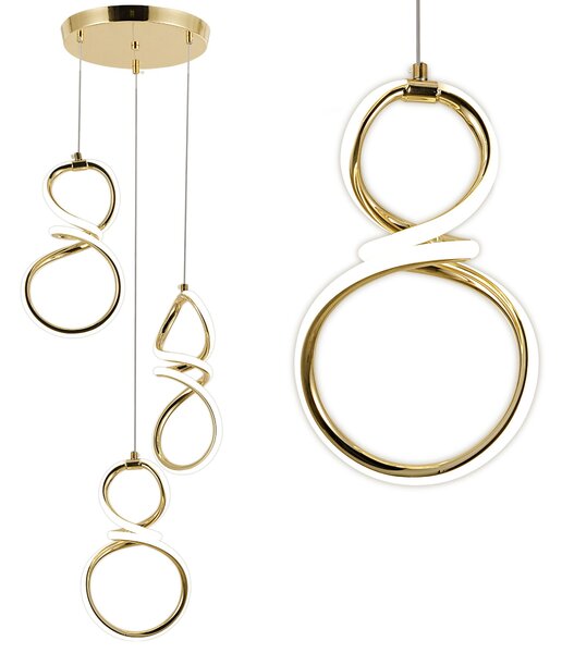Lampă suspendată LED G073-3CPR Gold