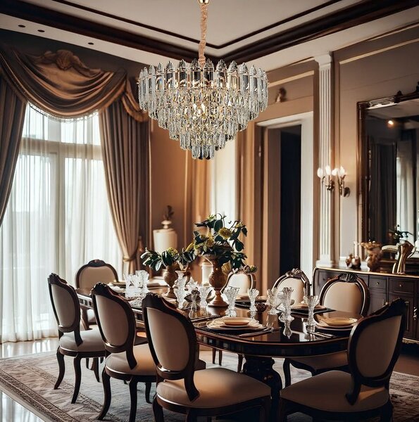 Lampă suspendată Cristal G057-CP 50cm GOLD