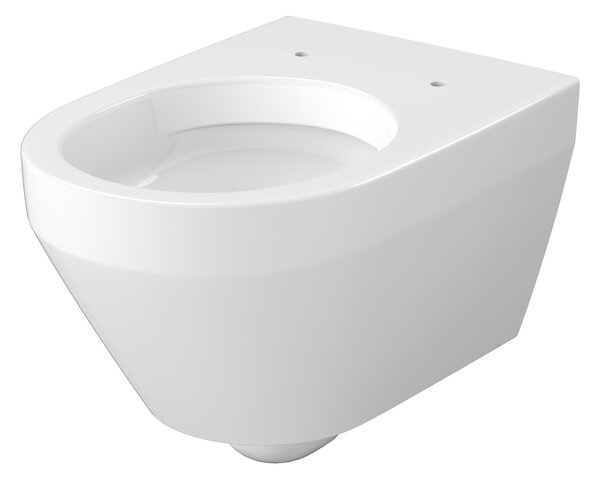 Cersanit Crea vas wc cu capac soft-close agăţat fără margine cu spălare turbionară alb lucios S701-927