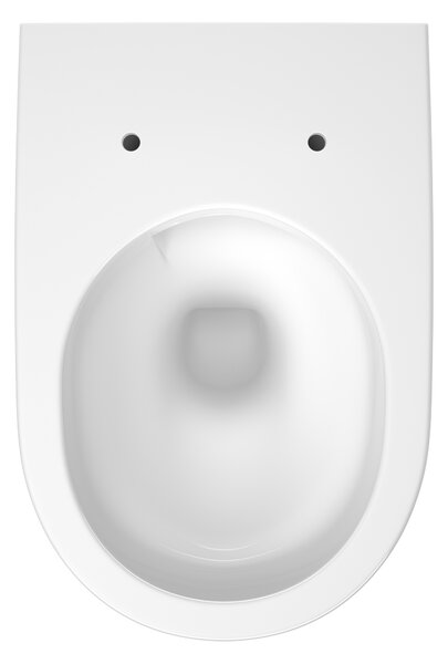 Cersanit Crea vas wc cu capac soft-close agăţat fără margine cu spălare turbionară alb lucios S701-927