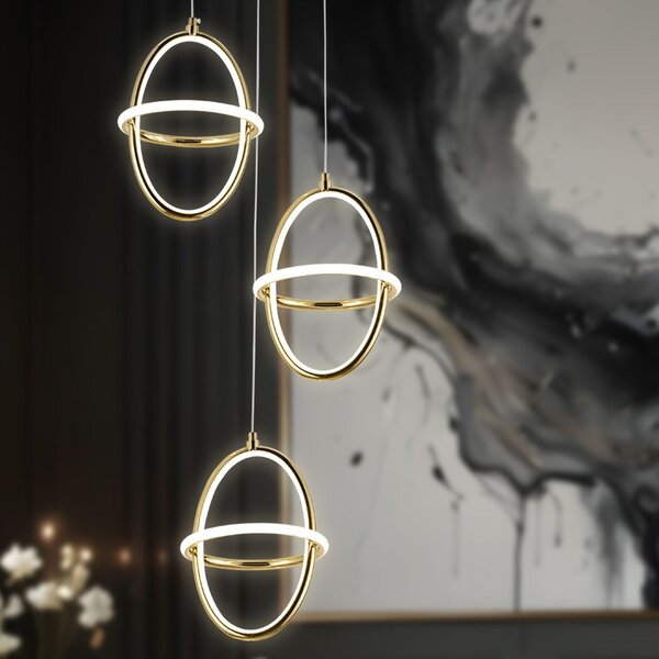 Lampă suspendată LED G064-3CPR Gold