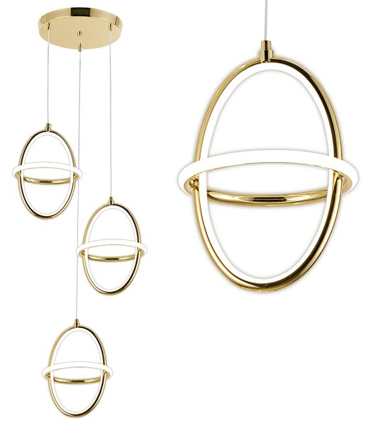 Lampă suspendată LED G064-3CPR Gold
