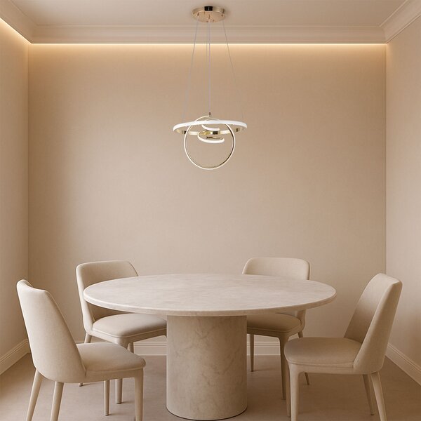 Lampă suspendată LED G066-CP Gold