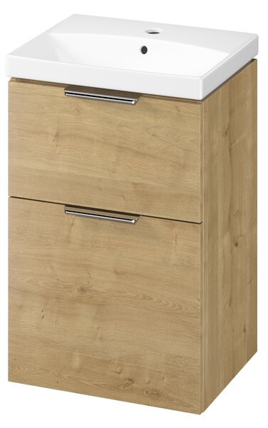 Cersanit City dulap 49.4x39.7x72 cm sub chiuveta pe perete stejar S584-118