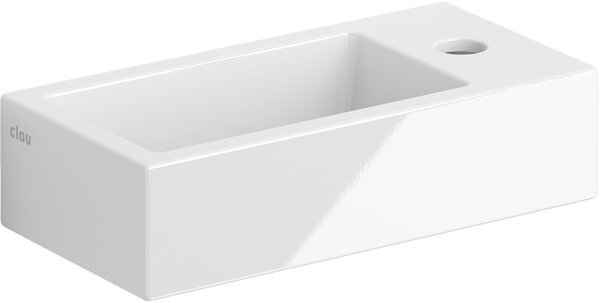 Clou Flush lavoar 36x18 cm dreptunghiular clasică-de blat alb luciu CL/03.03030