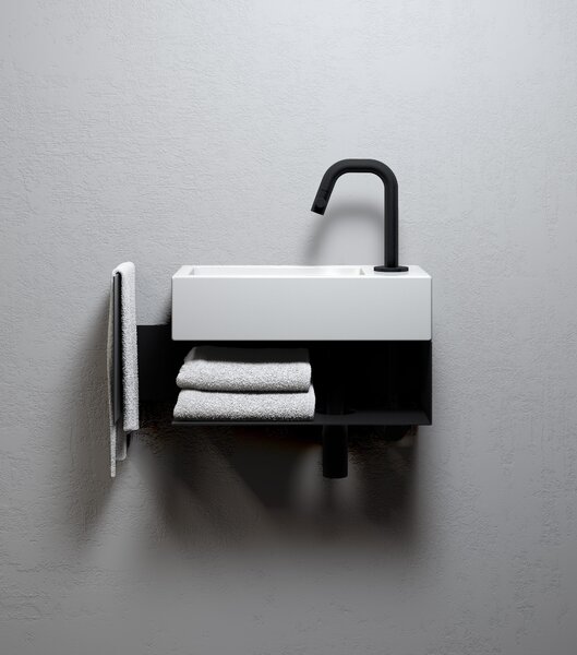 Clou Flush lavoar 36x18 cm dreptunghiular clasică-de blat alb luciu CL/03.03030