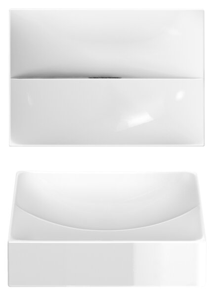 Clou Vale lavoar 28x19 cm dreptunghiular clasică-de blat alb luciu CL/03.03160