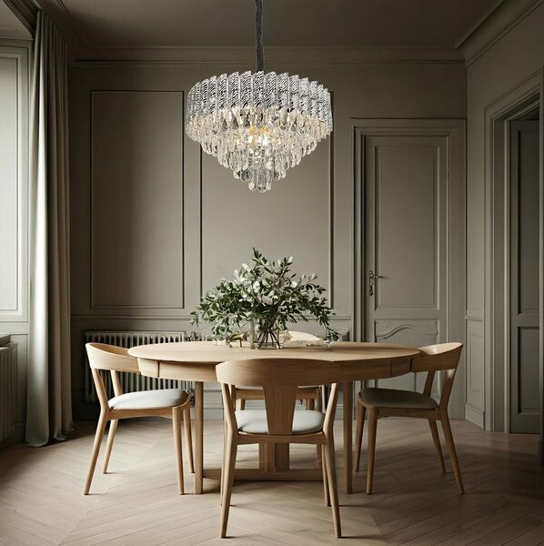 Lampă suspendată Cristal G055-CP 50cm CHROME