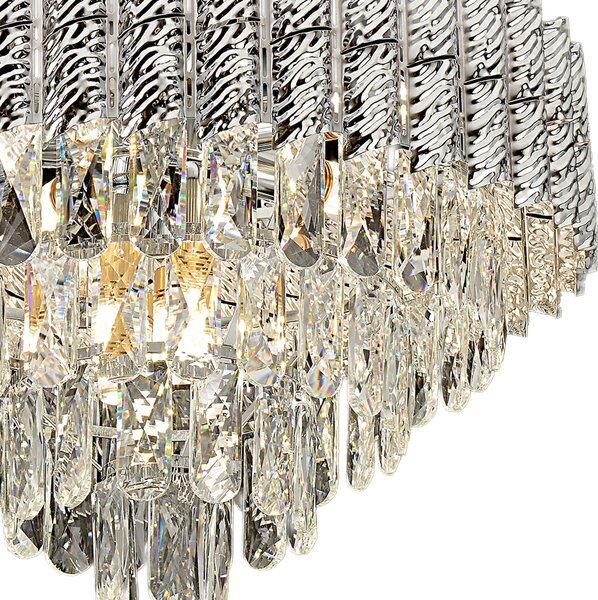 Lampă suspendată Cristal G055-CP 50cm CHROME