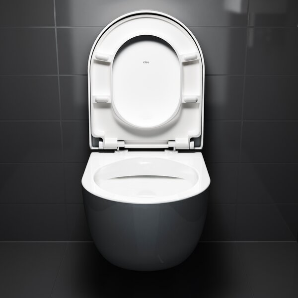 Clou Hammock vas wc cu capac soft-close agăţat fără margine alb lucios CL/04.01080