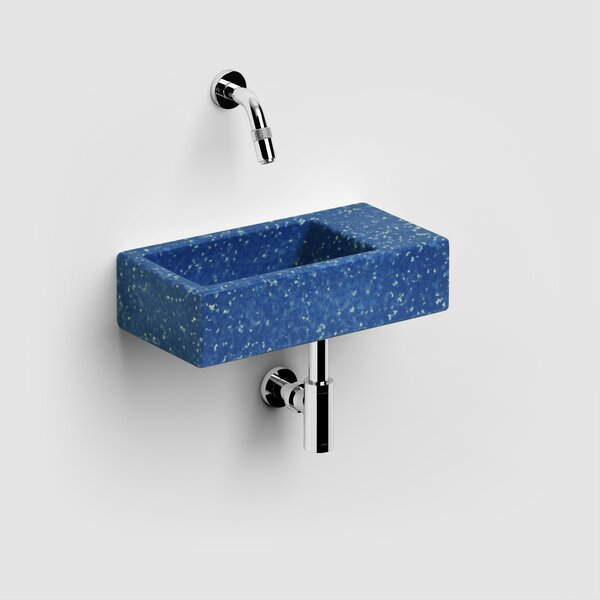 Clou Flush lavoar 36x18 cm dreptunghiular clasică-de blat albastru mat CL/03.82031