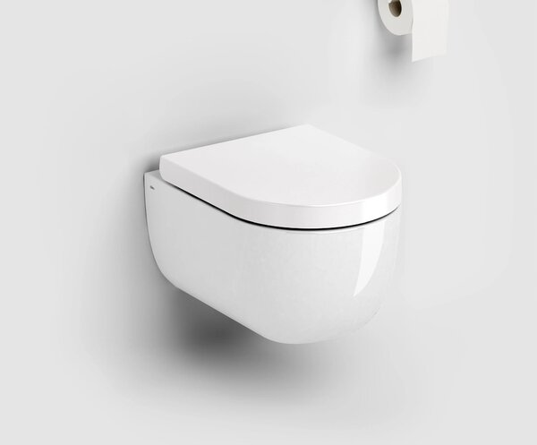 Clou Hammock vas wc cu capac soft-close agăţat fără margine alb lucios CL/04.01080