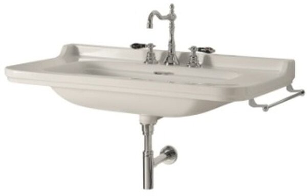 Kerasan Waldorf lavoar 80x55 cm dreptunghiular clasică alb luciu 4141K1