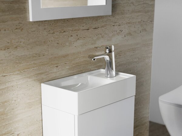 Ravak Veda lavoar 40x22 cm dreptunghiular mobilier alb luciu XJX01240000