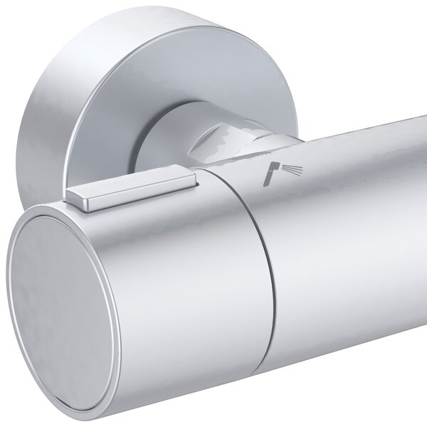 Ideal Standard Alu+ set de duș perete cu termostat cu duș de ploaie crom BD583SI