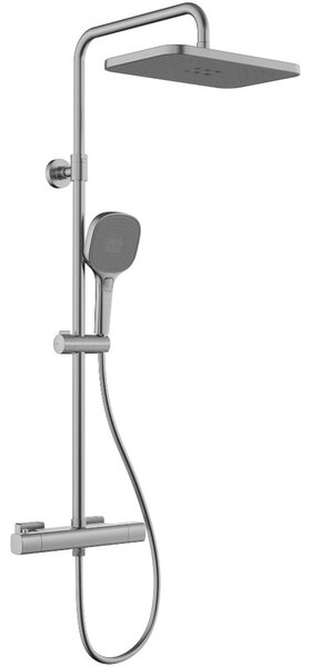 KFA Armatura Malaga Gun Metal Grey set de duș perete cu termostat cu duș de ploaie grafit 5756-910-61