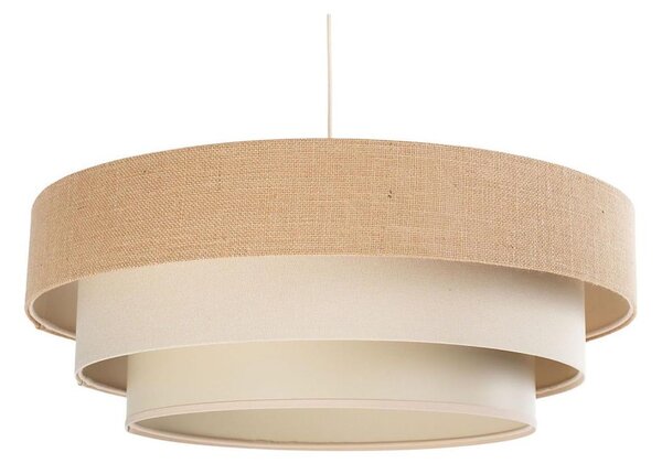 Lustră suspendată cu cablu TRINITI 1xE27/60W/230V diam. 40 cm bej/crem