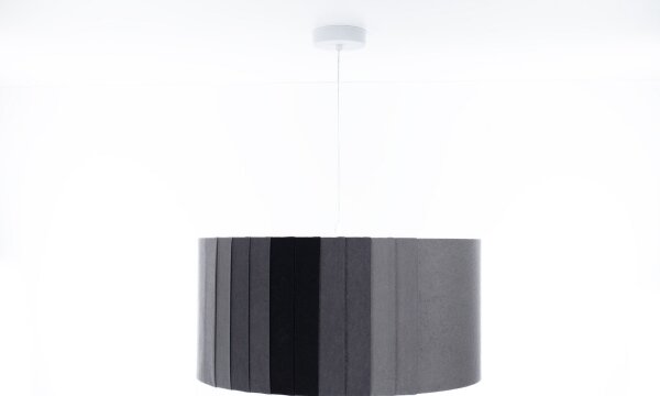 Lustră pe cablu STRIPES 1xE27/60W/230V, diam. 40 cm, gri