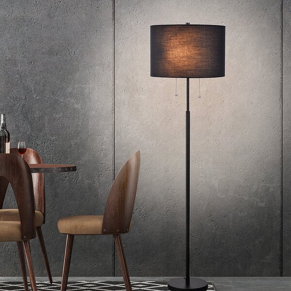 Light Prestige Fogo lampă de podea 2x15 W negru LP03042FBK