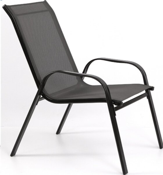 Set 4 bucati scaune de gradina TAVERNO negre