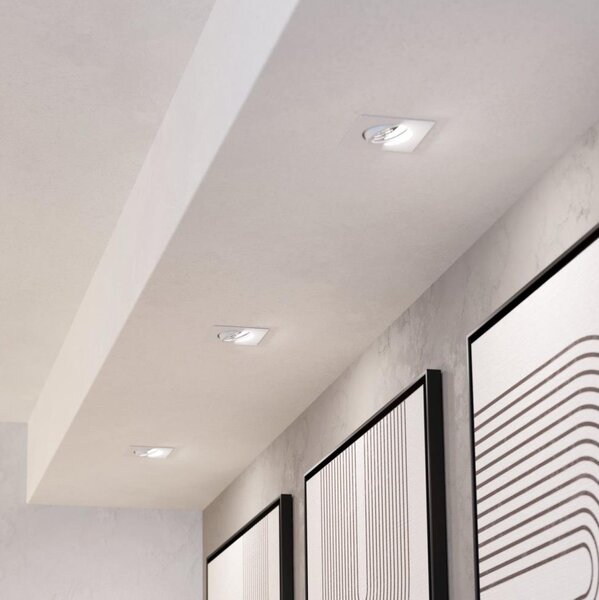 Eglo 902283 - Set de 3 spoturi LED SALICETO, reglabil, 4,8 W, 230 V, 8,8 x 8,8 cm, alb