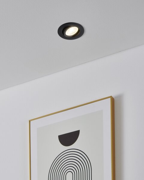Eglo 902287 - Set 3x LED RGBW, spot încastrat reglabil SALICETO-Z LED/4,7W/230V, negru
