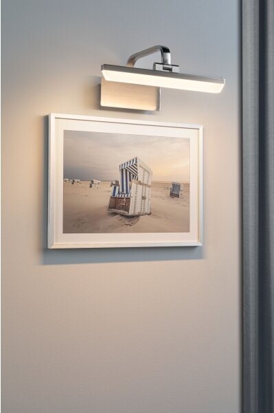 Paulmann 95571 - Lampă LED RENAN 6W pentru tablouri, 230V, 30 cm, crom mat