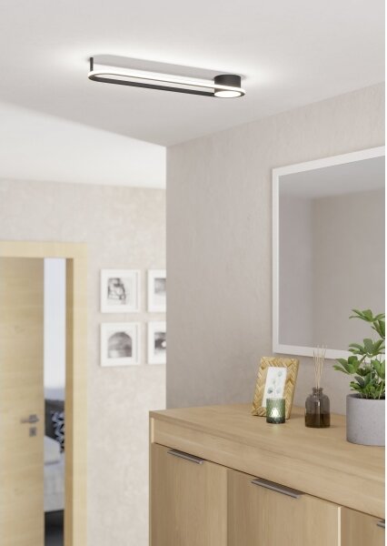 Plafonieră LED Eglo COLLECORVINO 902151-LED, 24W/230V, 2700/4000/6500K, neagră