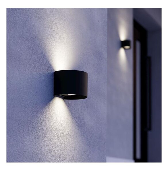 Eglo 901844 - Aplică LED de exterior CALPINO 2xLED/2,8W/230V IP54 neagră