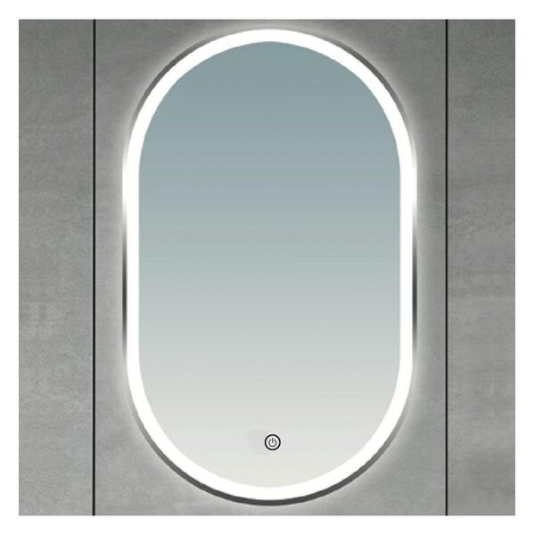 Oglindă de baie ERBA BRILAGI-LED, LED 25W, 230V, 50x80 cm, aurie, IP44, CRI 90, dimmabilă + CCT