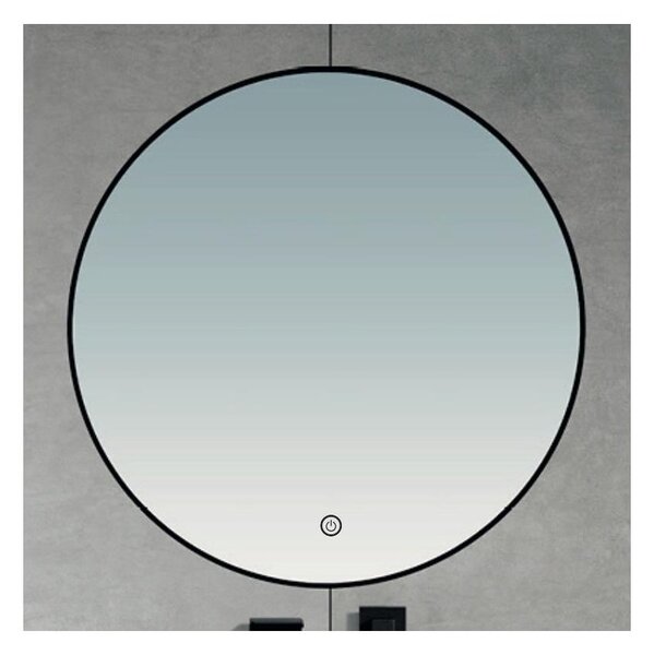 Brilagi-LED Oglindă de baie NOVARA LED/19W/230V 60 cm neagră IP44 CRI 90 reglabilă + CCT