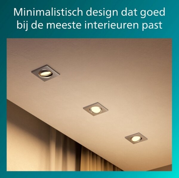 Philips - Spot încastrat PERIDOT 1xGU10/7W/230V argintiu