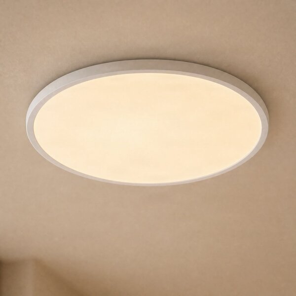 Nordlux Plafonieră LED Oja Smart, albă, Ø 60 cm, reglabil, Alb, Bucătărie, Plastic