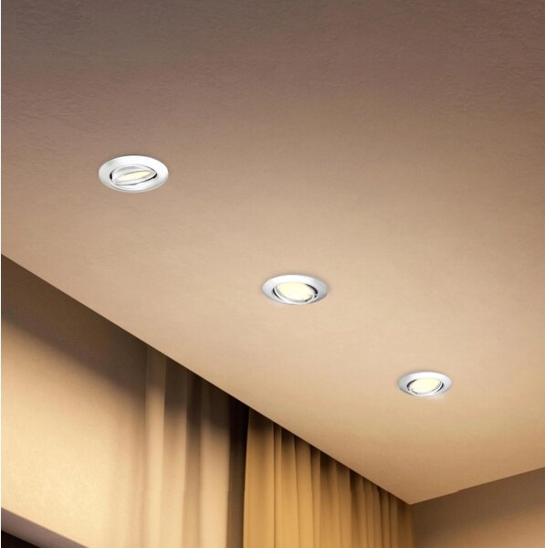 Philips - Set de 3 spoturi încastrate PERIDOT 1xGU10/7W/230V, alb