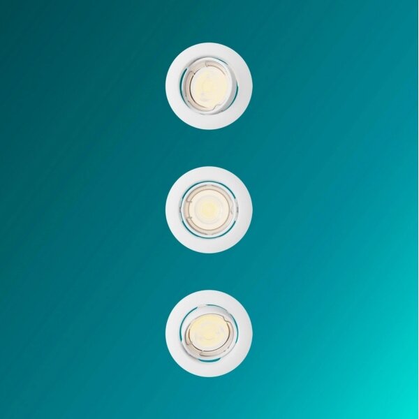 Philips - Set de 3 spoturi încastrate PERIDOT 1xGU10/7W/230V, alb