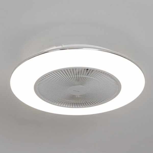 Plafonieră LED dimabilă cu ventilator Brilagi AURA LED/38W/230V alb + telecomandă